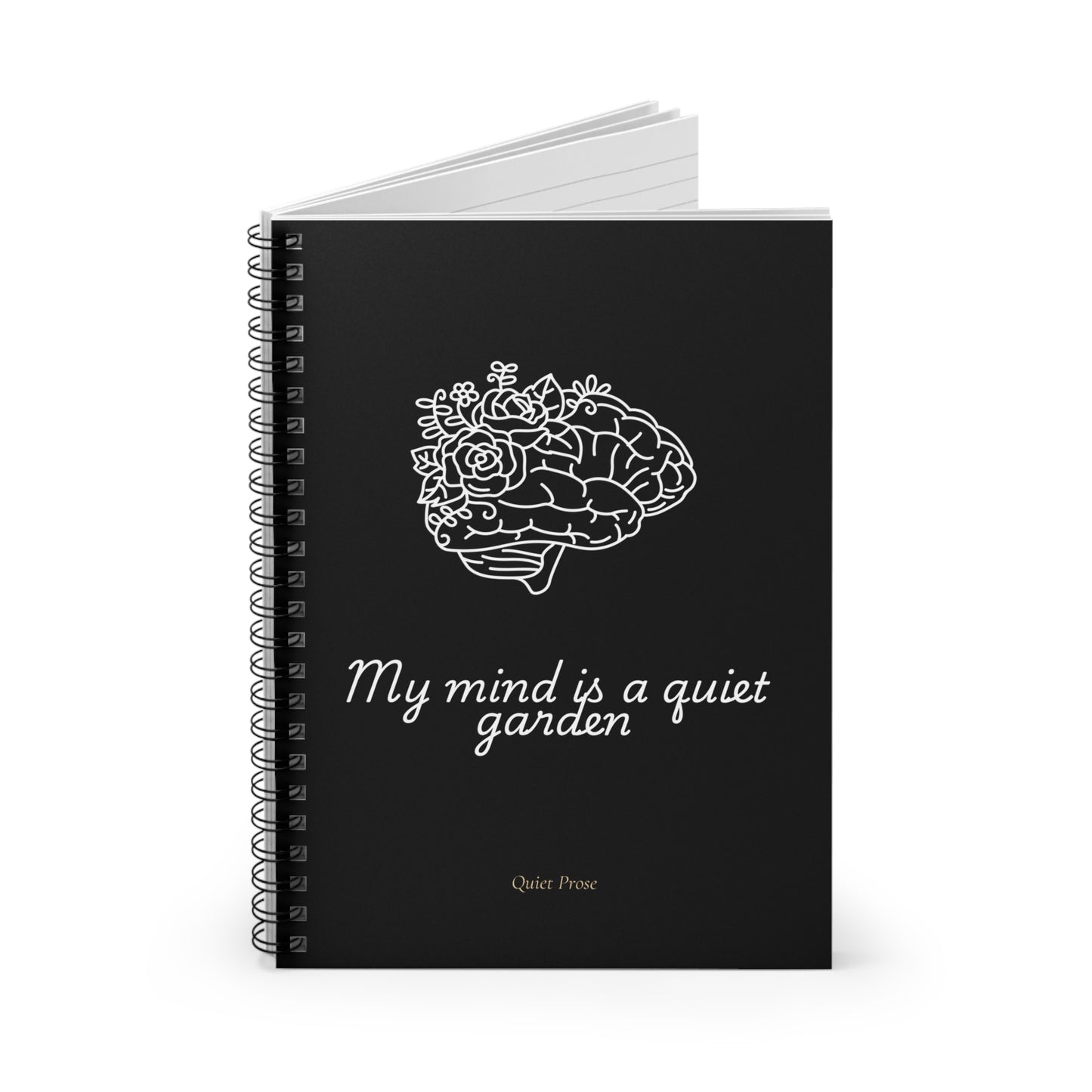 “My Mind Is a Quiet Garden” – 6" x 8" Blooming Mind Journal