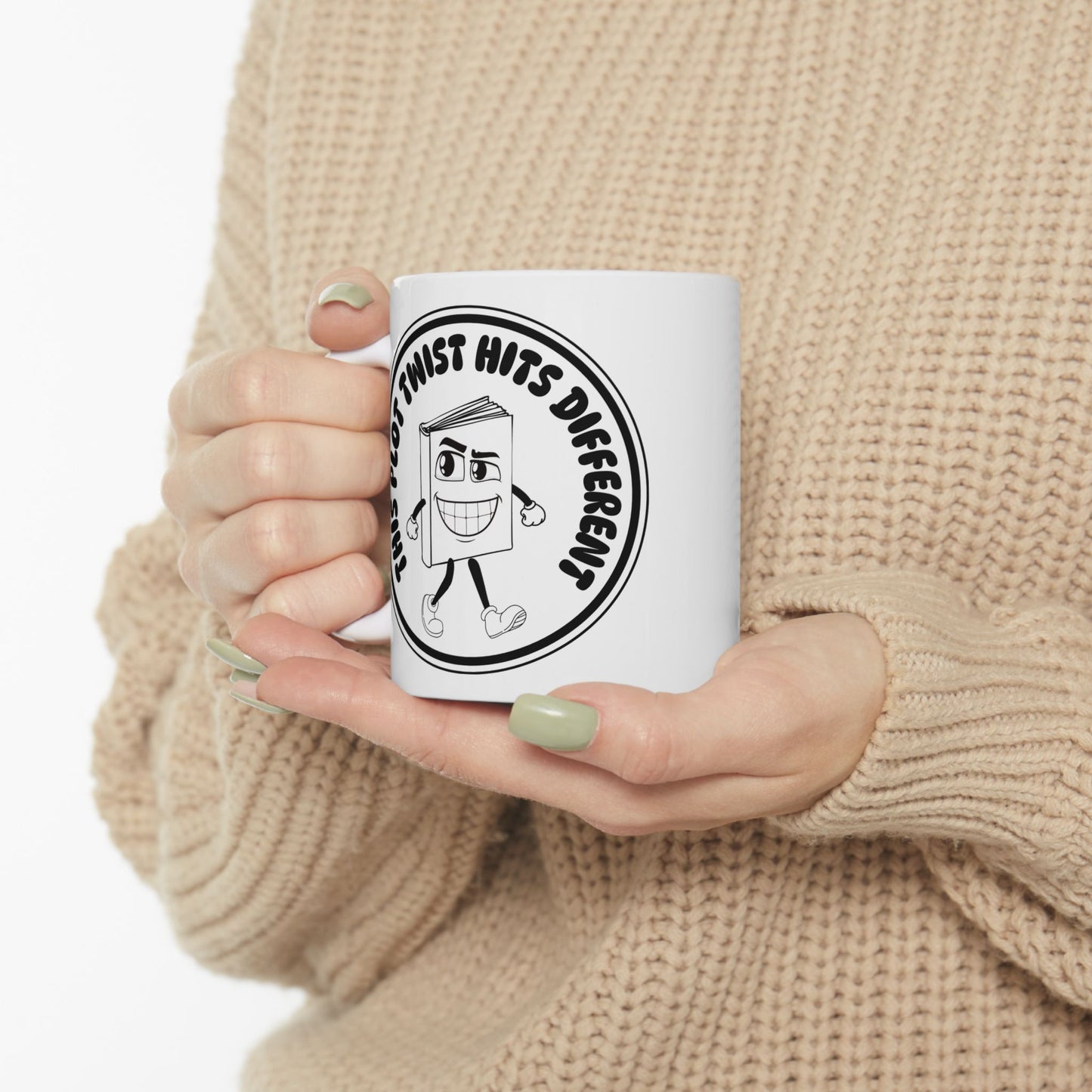 “This Plot Twist Hits Different” Coffee Mug - Great Gift for Writers, Book Lovers, and Coffee Enthusiasts