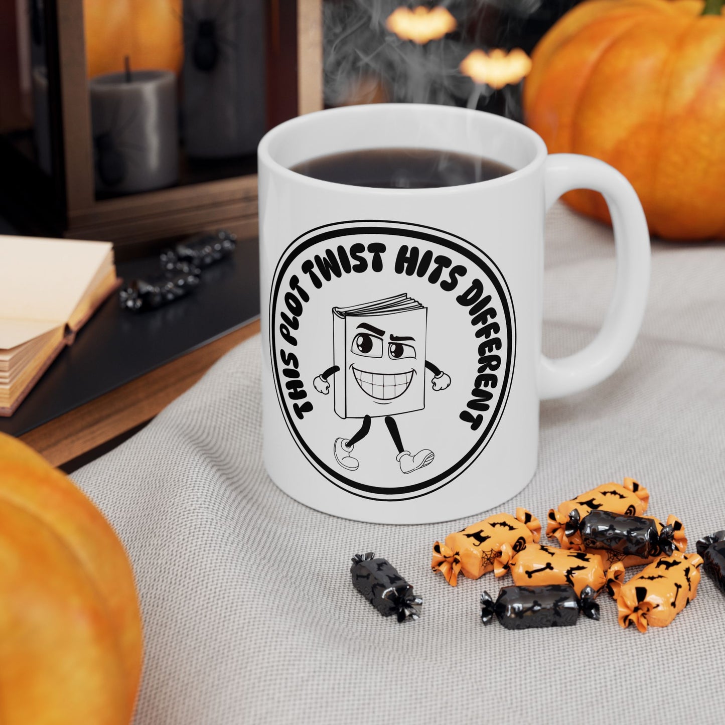 “This Plot Twist Hits Different” Coffee Mug - Great Gift for Writers, Book Lovers, and Coffee Enthusiasts