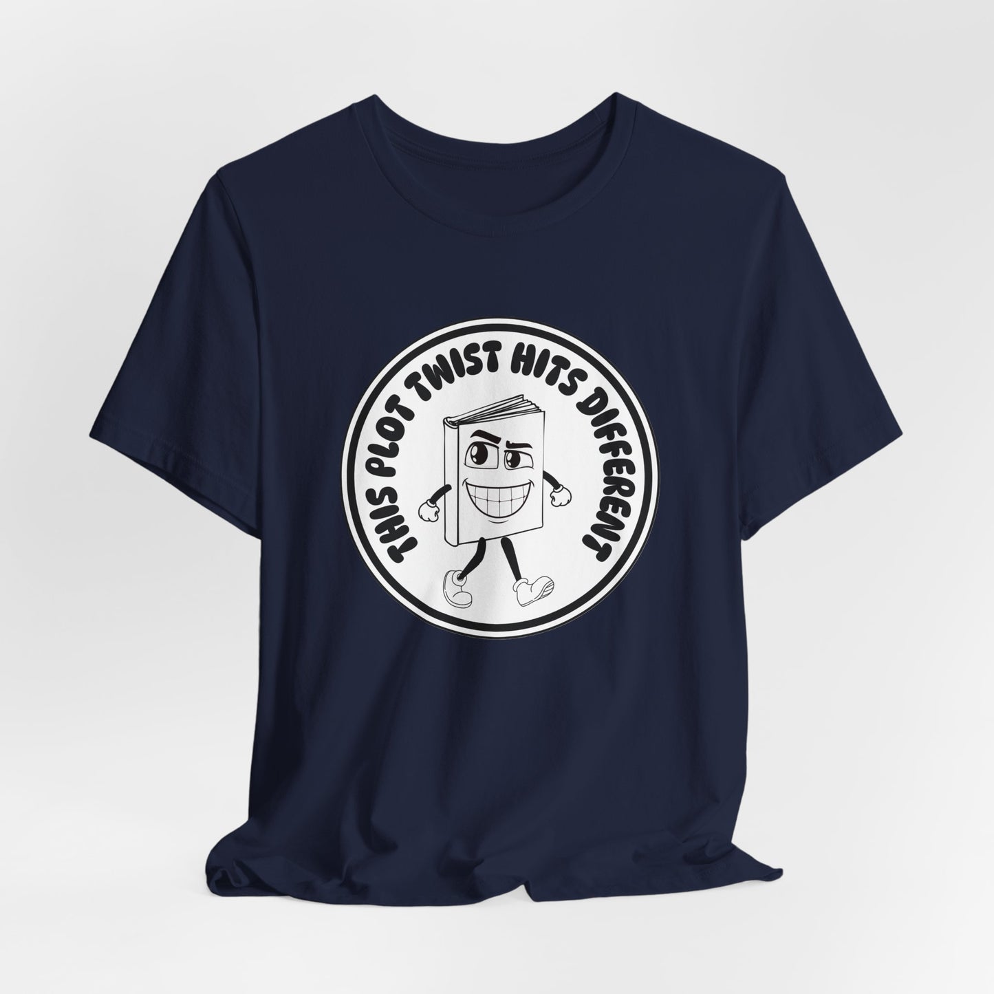 “This Plot Twist Hits Different” Unisex T-Shirt – Funny Bookish Tee, Street Style