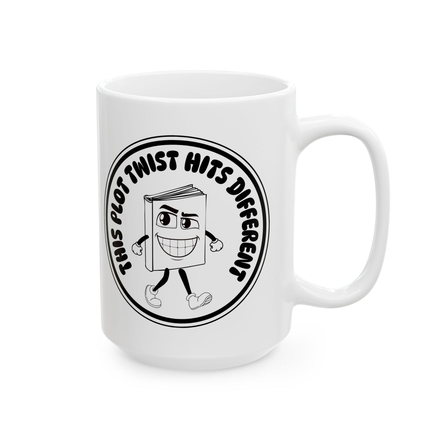“This Plot Twist Hits Different” Coffee Mug - Great Gift for Writers, Book Lovers, and Coffee Enthusiasts