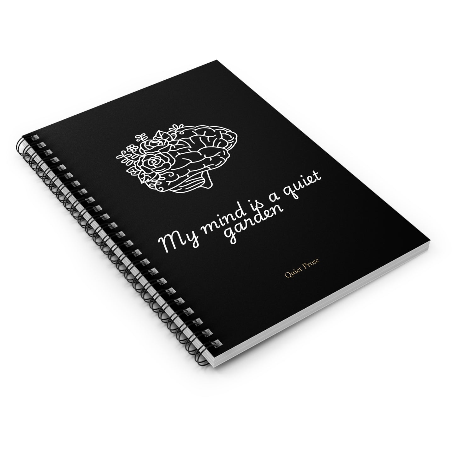 “My Mind Is a Quiet Garden” – 6" x 8" Blooming Mind Journal