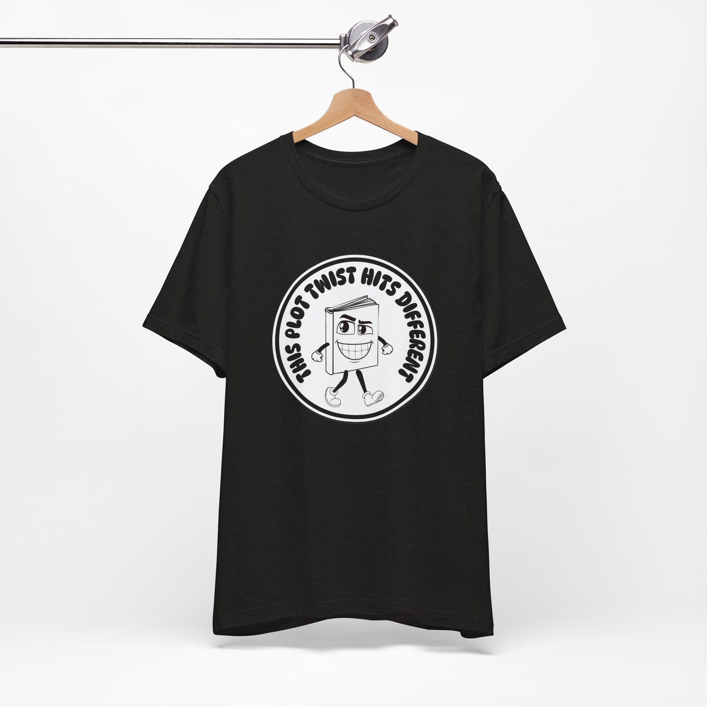 “This Plot Twist Hits Different” Unisex T-Shirt – Funny Bookish Tee, Street Style