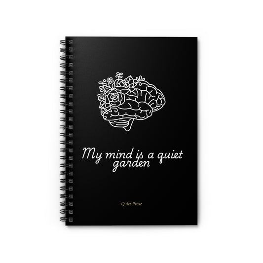 “My Mind Is a Quiet Garden” – 6" x 8" Blooming Mind Journal