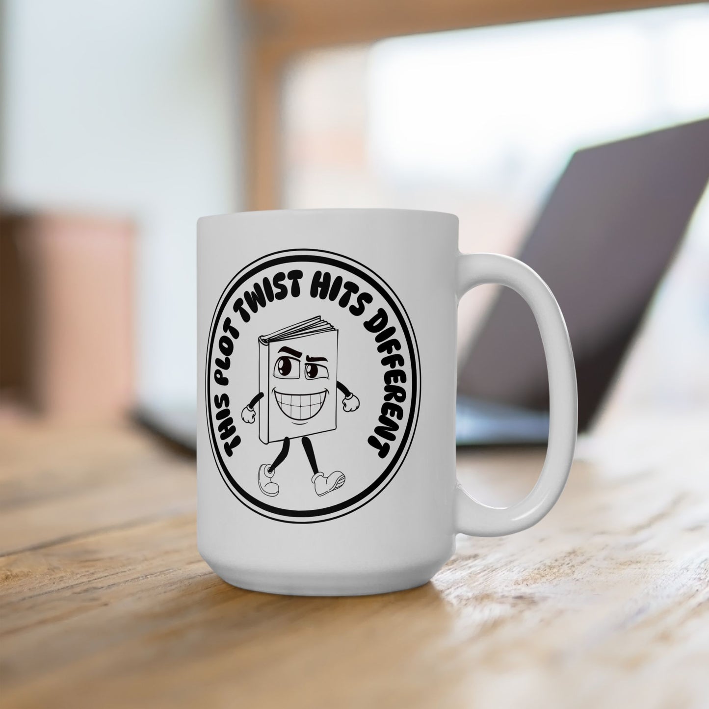 “This Plot Twist Hits Different” Coffee Mug - Great Gift for Writers, Book Lovers, and Coffee Enthusiasts
