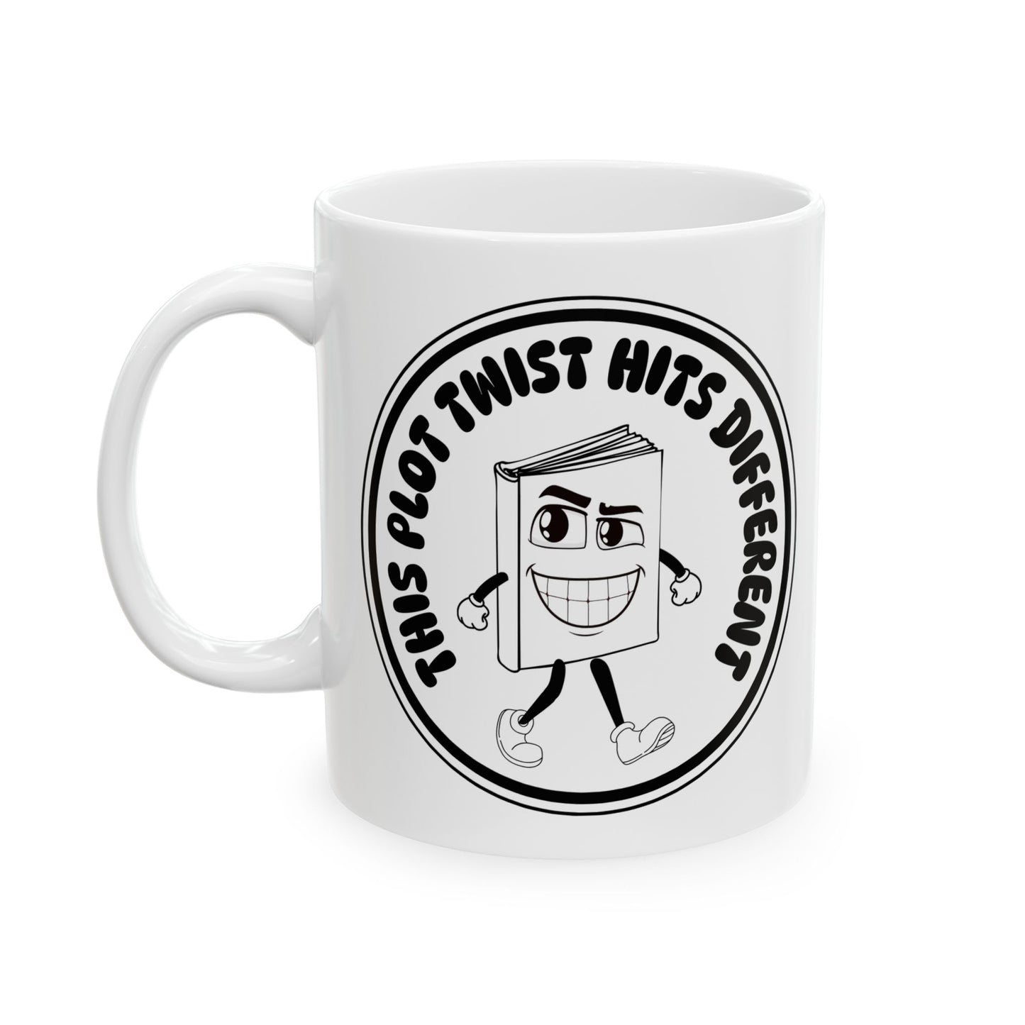 “This Plot Twist Hits Different” Coffee Mug - Great Gift for Writers, Book Lovers, and Coffee Enthusiasts
